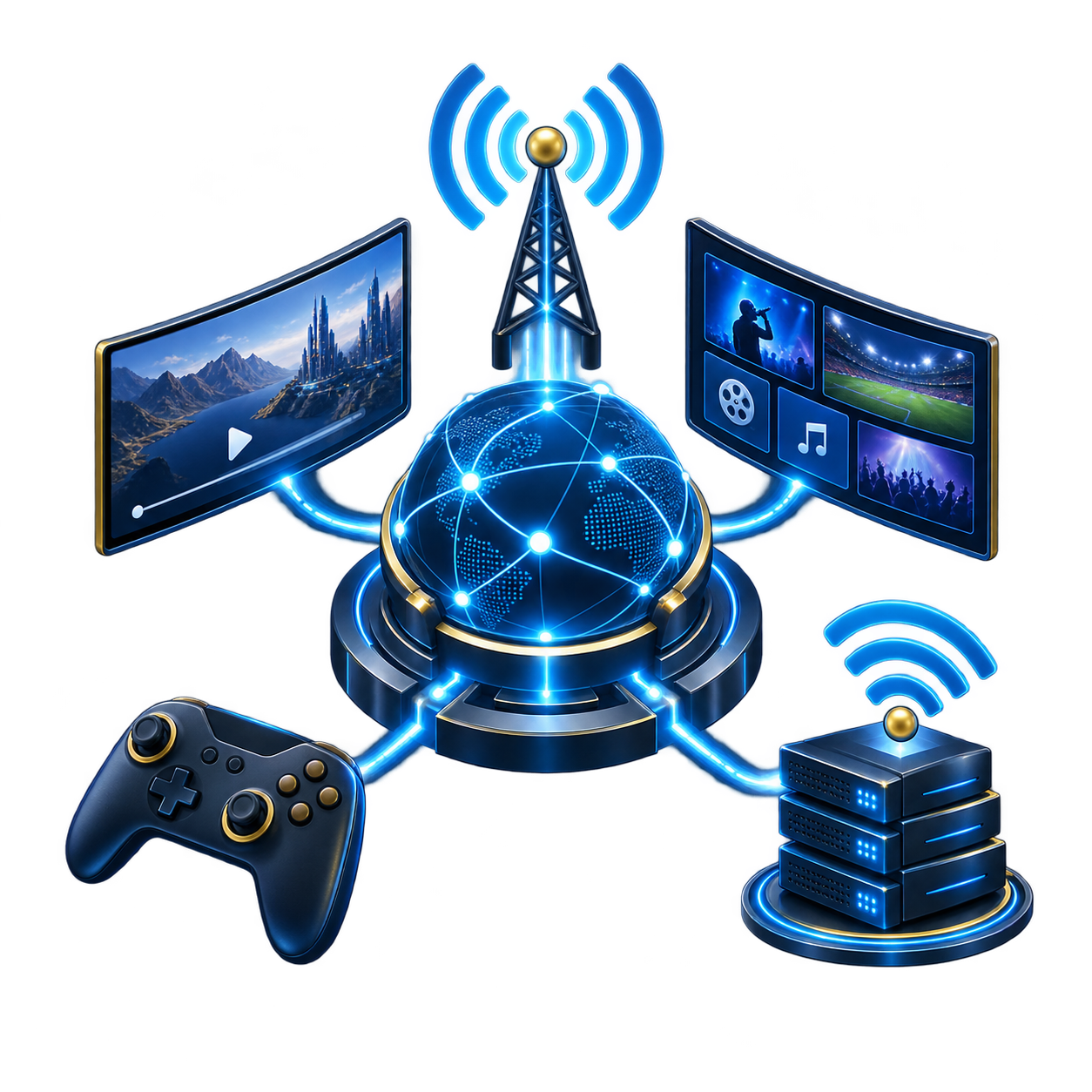 Gaming, entertainment and telecom